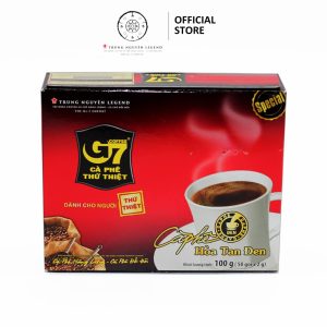 Cafe G7 Đen Hoà Tan Hộp 100g (50gói x 2g)