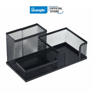 Cắm bút sắt chữ nhật đen