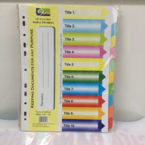 Chia FILE giấy 10 màu