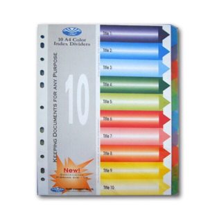 Chia FILE giấy 10 màu có số
