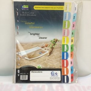 Chia FILE giấy 10 màu có số