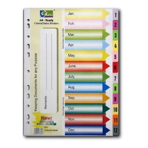 Chia FILE giấy 12 màu có số