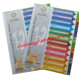 Chia FILE giấy 12 màu có số