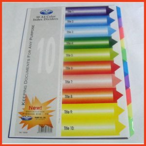 Chia FILE nhựa 10 màu