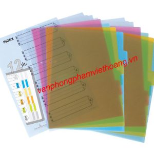 Chia File Nhựa 12 Plus Chính Hãng 85-V02