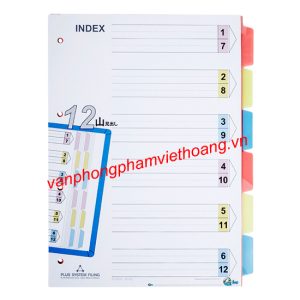 Chia File Nhựa 12 Plus Chính Hãng 85-V02