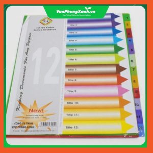 Chia file nhựa 15 số 1 màu