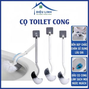 Chổi chà bồn cầu cán cong