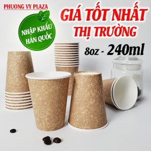 Cốc giấy 8OZ 250ml VC (50c/ lốc)