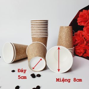 Cốc giấy 8OZ 250ml VC (50c/ lốc)