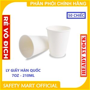 Cốc giấy trắng 7OZ (50c/lốc)