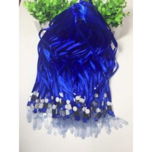 Dây thẻ lụa màu xanh dương