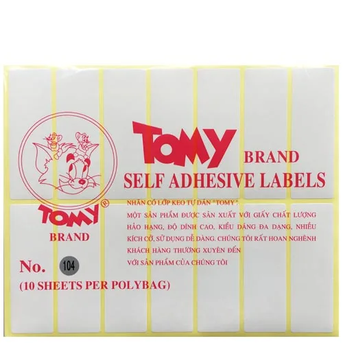 Decal Tomy A5 104 (25*78)