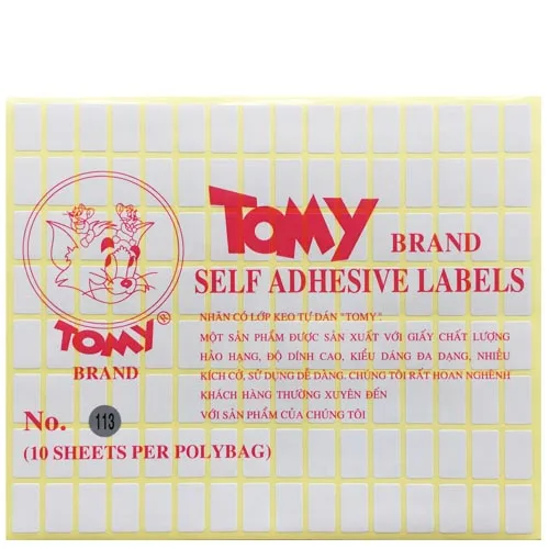 Decal Tomy A5 113 (10*18)