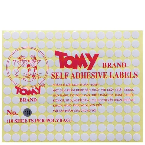 Decal Tomy A5 tròn 114