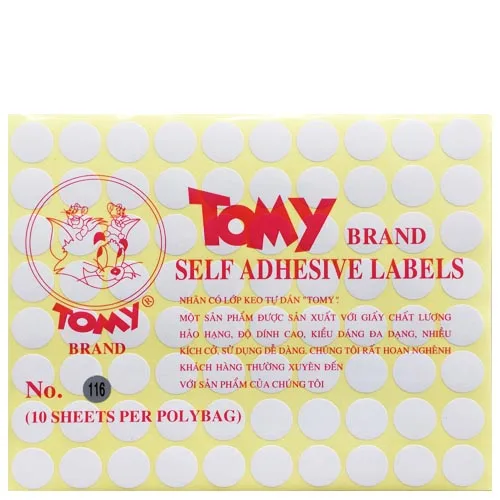 Decal Tomy A5 TRÒN 116 (18MM)