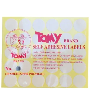 Decal Tomy A5 tròn 118