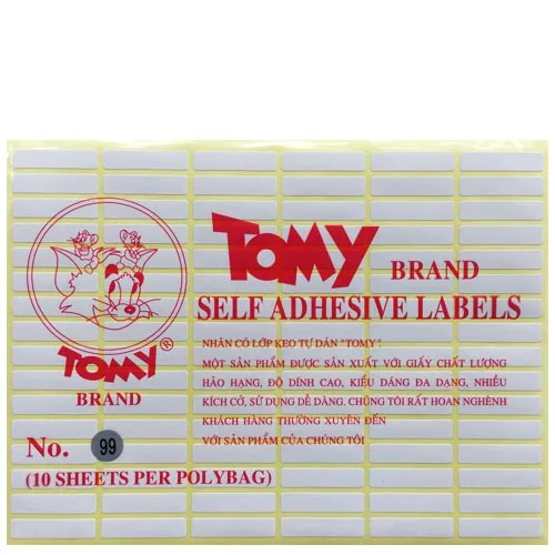 Decal Tomy A5 99 (7*31)