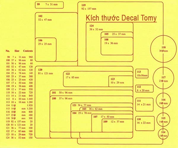Decal Tomy A5 102 (52*47) - Ảnh 3