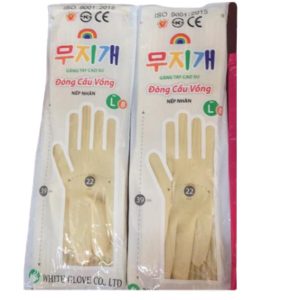 Găng tay cao su cầu vồng size L