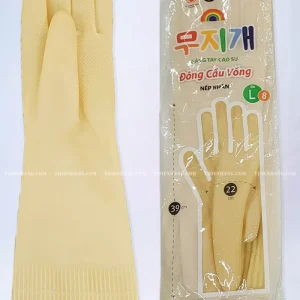 Găng tay cao su cầu vồng size L