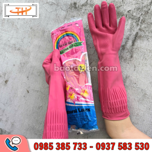 Găng tay cao su cầu vồng size L