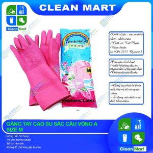 Găng tay cao su cầu vồng size M