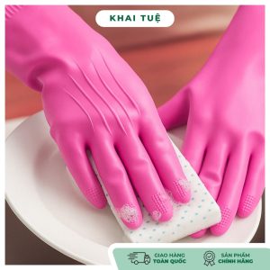 Găng tay cao su cầu vồng size M