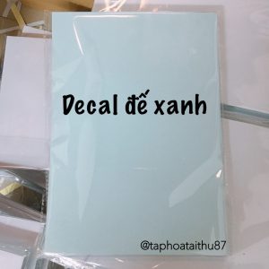 Giấy Decal A4 đế xanh 100T/Xấp