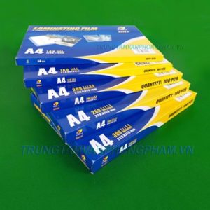 Giấy ép plastic A4 70mic tập 100 tờ