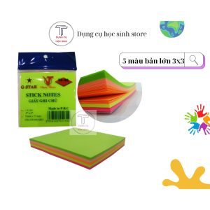 GIấy ghi chú 3x3 5 màu (7.5x7.x5)