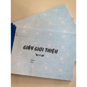 Giấy Giới Thiệu 1 liên