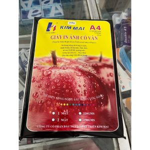 Giấy in ảnh 2 mặt bóng A4 Kim Mai (50 tờ/tập)
