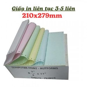 Giấy in liên tục 3 Liên A4 (210x279mm)