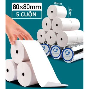 Giấy in nhiệt K80 cuộn to