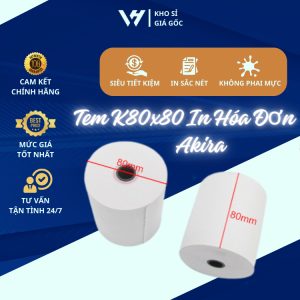 Giấy in nhiệt K80 cuộn to