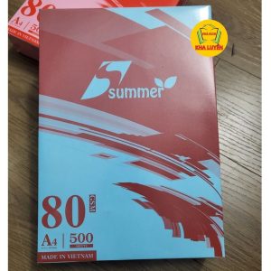 Giấy photo màu A4 Summer vàng 80gsm