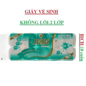 Giấy vệ sinh Bibi bịch 10 cuộn không lõi