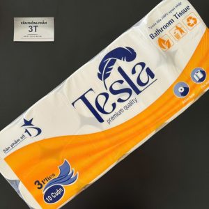 Giấy Vệ Sinh Tesla không lõi (10 cuộn/bịch)