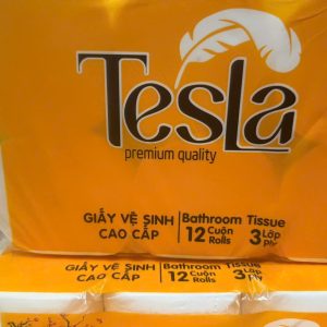 Giấy Vệ Sinh Tesla không lõi (10 cuộn/bịch)