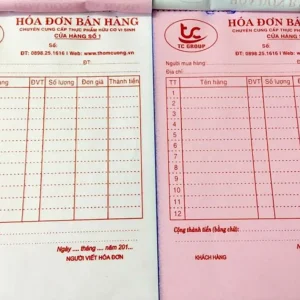 Hóa Đơn Bán Lẻ A4 2 Liên