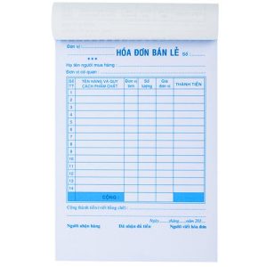 Hóa Đơn Bán Lẻ A5 1 Liên