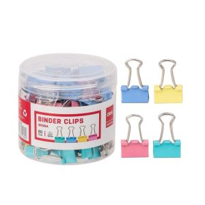 Kẹp bướm màu 15mm Deli