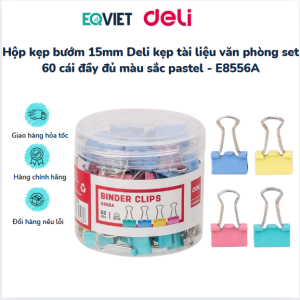 Kẹp bướm màu 15mm Deli