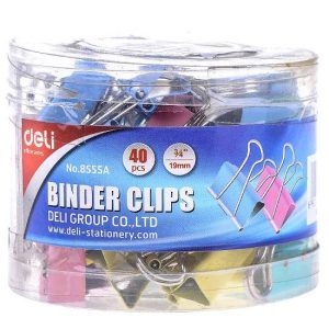 Kẹp bướm màu 19mm deli