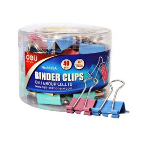 Kẹp bướm màu 19mm deli