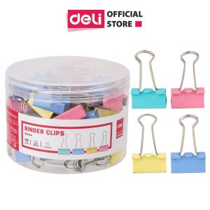 Kẹp bướm màu 25mm deli