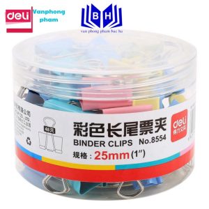 Kẹp bướm màu 25mm deli