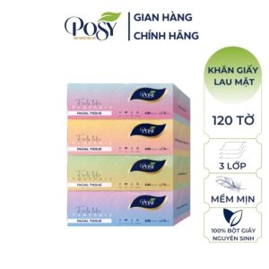 Khăn giấy hộp Posy 120 tờ (40 hộp/ thùng)