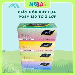 Khăn giấy hộp Posy 120 tờ (40 hộp/ thùng)